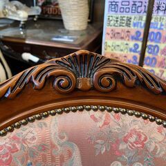 【愛品館八千代店】イタリア製　ロココ調　チェア　２脚セットの画像