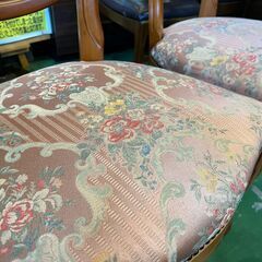 【愛品館八千代店】イタリア製　ロココ調　チェア　２脚セットの画像