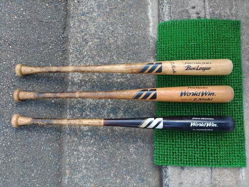 軟式野球木製バットプロモデル巨人広島ファン (ひでぼう) JR総持寺の