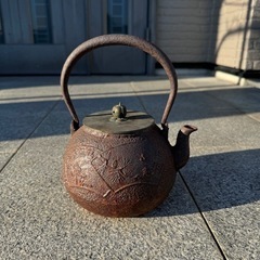 龍文堂造 鉄瓶 