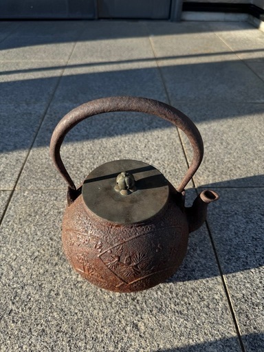 龍文堂造 鉄瓶 