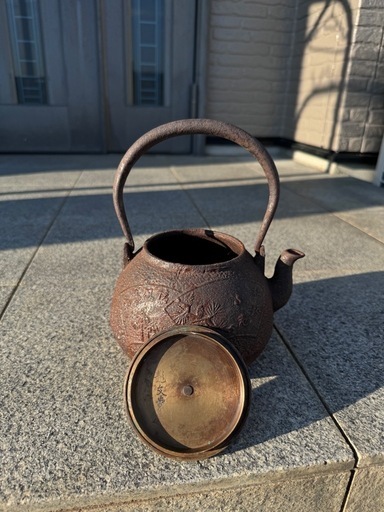 龍文堂造 鉄瓶 