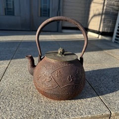 龍文堂造 鉄瓶 の画像
