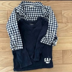 GAP  Tシャツ　チェックシャツ　シャツ　セット売り　95センチの画像