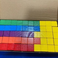 木の積み木 の画像