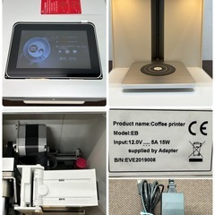 コーヒー　プリンターマシン　業務用　３Dラテアート　プリンターデジタル　デコレーション　EVEBOTの画像
