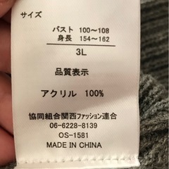 (取引中)レディース大きいサイズ3Lの画像