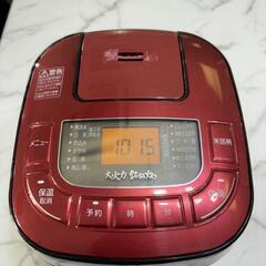 アイリスオーヤマ 炊飯器 DKRC-MB30-RE 2020年製 3合 レッドの画像
