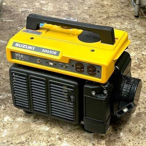 TS SUZUKI/スズキ ポータブル発電機 SR650D 100V/50Hz 始動確認済み TS SUZUKI/スズキ ポータブル発電機 SR650D 100V/50Hz 現状燃料
