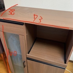 【取りに来てくれる方】食器棚の画像