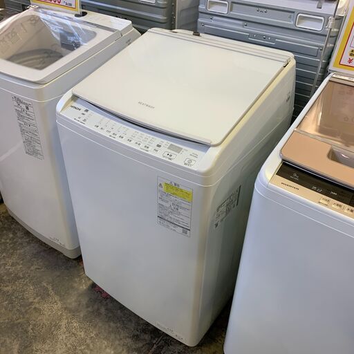 8.0kg洗濯乾燥機 日立 2024年 BW-DV80K 中古商品 店頭決済