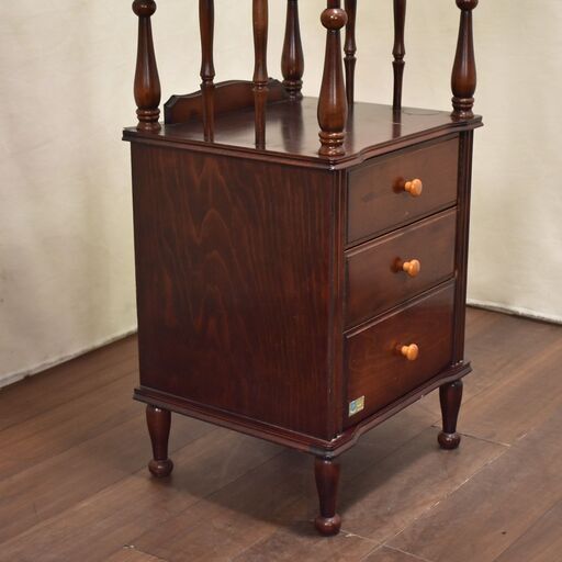 【9/10直販】≪zyt1639ジ≫ Hakuho Furniture GLASGOW オープンシェルフ 飾り棚 ビンテージ家具/電話台/花台/置台/飾り台/レトロ/中古家具/宮城県仙台市 60802-02