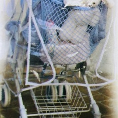 A型B型共用ベビーカー用レインカバー　未使用の画像