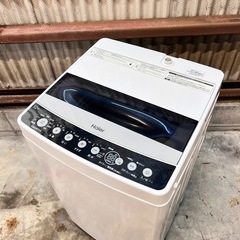 ご成約済み🐶　設置まで‼️ Haier 一人暮らし洗濯機 4.5kg✨ 2021年製⭕️の画像