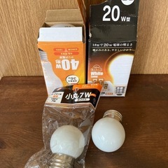 9/22まで　電球いろいろ