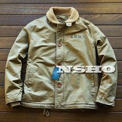 【新品】最高級 U.S.NAVY★裏ボア★ミリタリー★N-1★デ...