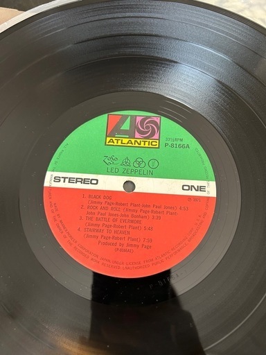 レッド・ツェッペリンIV  Led Zeppelin  LP 見開きレコード
