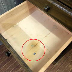 ss6749　チェスト 6段 民芸調 引き出し8杯 幅48cm 民芸家具風 たんす 箪笥 引出収納 木製 スリム チェスト 中古の画像