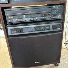 東芝カラ-テレビ18M504、CD XR-LK55、AMPLI FIER  SBS-55の画像