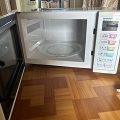  中古 東日本50Hz専用 電子レンジ 高出力700W シャープ RE-CP1-W5 2016年製 美品 高年式の画像