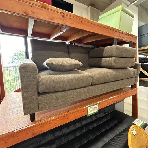 【ジ290】3Pソファー オットマン付き 3人掛け (ma)