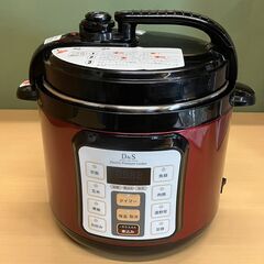 D&S 家庭用マイコン電気圧力鍋 4.0L STL-EC50R（レッド）2022年製の画像