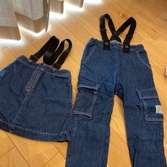 子ども服 オーバーオール110ジャンパースカート80 
