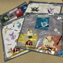 ポケモン　一番くじ　アートハンドタオル　4枚セット