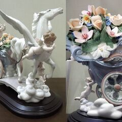 ワレ/破損あり LLADRO 天空のパレード 1848 1500体限定品 大型置物 台座付き 希少 陶器オブジェ リヤドロ 札幌市 新道東店 ワレ/破損あり LLADRO 天空のパレード 1848 1500体限定品 大型