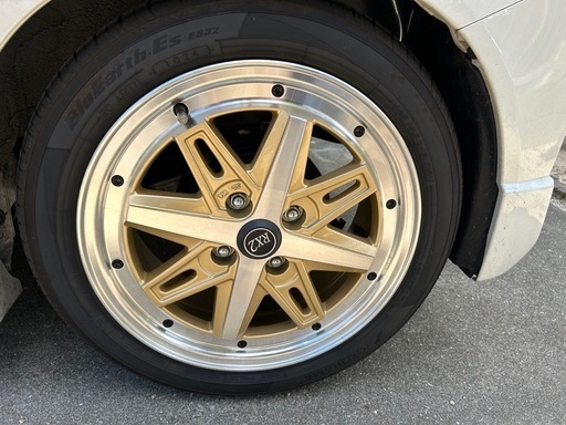 スペーシアカスタム純正タイヤ＆社外ホイール