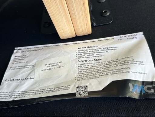 《取引者様決定》美品　IMG Comfort社製 アイエムジーコンフォート Norway ノルウェー 北欧 リクライニングチェア&オッ