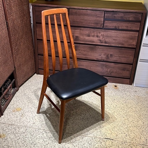 【池上店】【在庫5点】　アーム無しチェア　ダイニングチェア　チーク材 北欧 ハイバックチェア ヴィンテージ ダイニング チェア 椅子 イス 検) Niels Koefoed　EVA  エヴァチェア　エバチェア　エバ エヴァ　チェア　【アームチェア　在庫2脚】　チーク　デンマーク