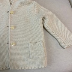 baby GAP くまさんカーディガンの画像