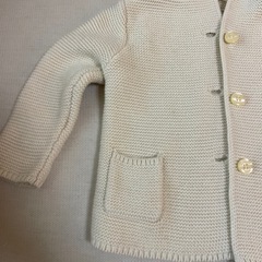baby GAP くまさんカーディガンの画像