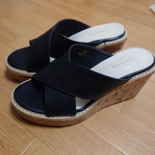 厚底ウェッジソールサンダル