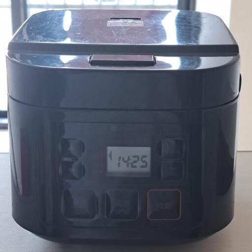 炊飯器 3合炊き ブラック