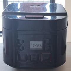 炊飯器 3合炊き ブラック