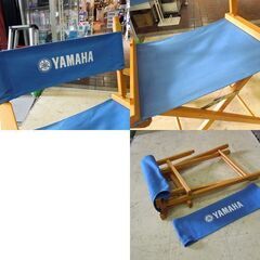 レトロ YAMAHA ディレクターチェア 木製フレーム 折りたたみイス ガレージ サーキット アウトドア ヤマハ 札幌市 新道東店の画像