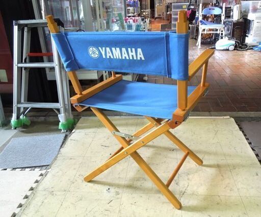 レトロ YAMAHA ディレクターチェア 木製フレーム 折りたたみイス ガレージ サーキット アウトドア ヤマハ 札幌市 新道東店