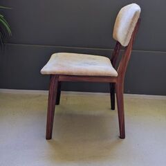 売り尽くし最終価格！ラスト2脚！calf fur  dining chair　の画像