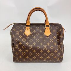 tyom 6540-1 326 LOUIS VUITTON ルイヴィトン ボストンバッグ モノグラム スピーディ30 TH1927 ブラウン 茶 ヌメ革 本革 ゴールド金具 中古 ハンドバッグ