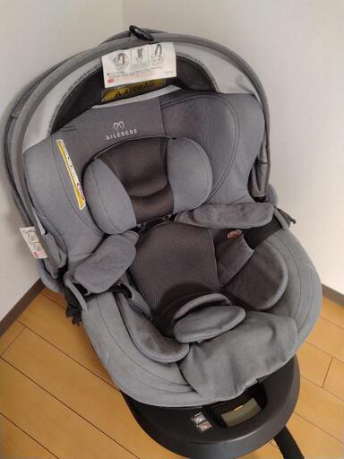 エールベベ クルット4i プレミアム ナチュラルグレー BF866 2016年製 ISOFIX専用 新生児OK 360°回転