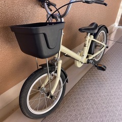 【16インチ】無印良品 自転車 子供用 ホワイト　