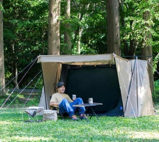 新品未開封　ホールアース　パップテント　ソロ　1人用　BBQ　日除けテント