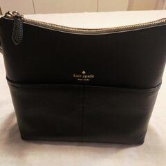 kate spade new york 黒 レザーハンドバッグ