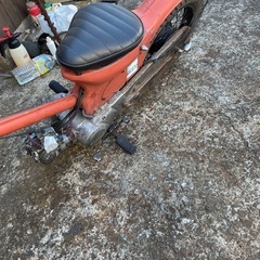 値下げロングフレーム加工のカブチョッパーベースに！の画像