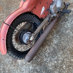 値下げロングフレーム加工のカブチョッパーベースに！の画像