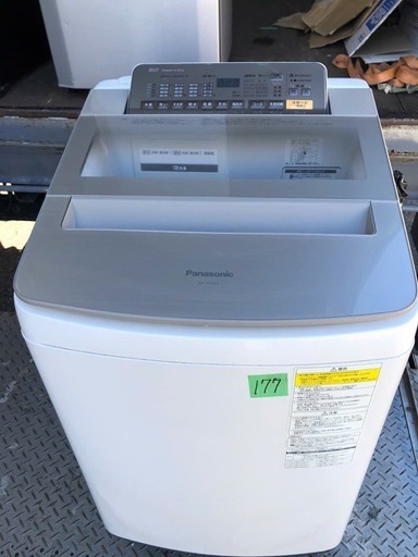 NO 477 福岡市内配送設置無料✨　パナソニック Panasonic 洗濯乾燥機 （9.0kg） ヒーターセンサー方式 水冷除湿タイプ 即効泡洗浄 エコナビ ナノイー シャンパン NA-FW90S3-N