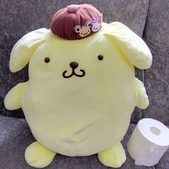 ポムポムプリン 超超BIGぬいぐるみ～ともだち帽子～ サンリオの画像