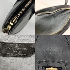 tyom 6539-3 325 LOUIS VUITTON ルイヴィトン ハンドバッグ エピ サンジャックPM AS0989 ブラック ノワール 黒 カーフ 牛革 ゴールド金具 中古 ショルダーバッグの画像